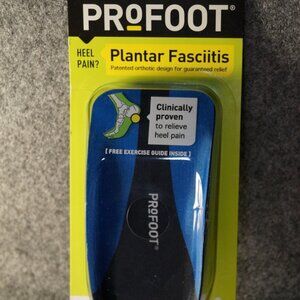PROFOOT Plantar Fasciitis Insoles Men’s 8‑13 Heel Pain Relief NEW